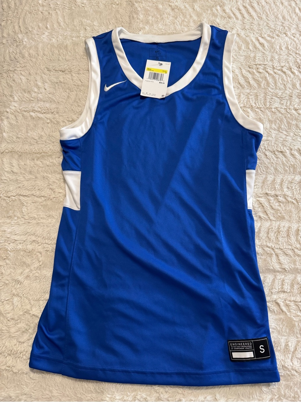 Nike Dri-Fit Royal Blue Sleeveless Mesh Training Jersey Top NWT Women’s Small